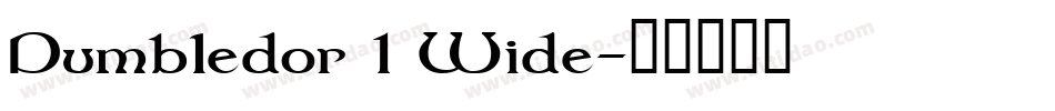 Dumbledor 1 Wide字体转换